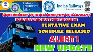 RRB 2024  Tentative Exam Schedule Released  Railway Recruitment Board  be Alert [upl. by Aihsital]