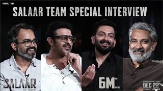 Salaar Team Special Interview with SS Rajamouli  Prabhas  Prithviraj  Prashanth Neel [upl. by Aneloaup]