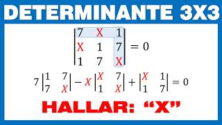 Determinante 3x3 Método de Cofactores con variables [upl. by Rdnaskela411]