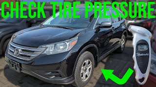 How to Check Tire Pressure  Honda CRV 20122016 [upl. by Horter]