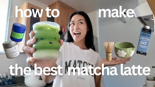 how to make the best matcha latte 🍵 [upl. by Plath]