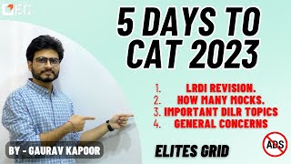 5 Days to CAT  Important points  Elites Grid [upl. by Tsirc]