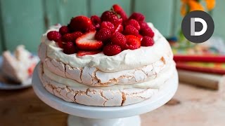 How to make Strawberry Pavlova Cake [upl. by Pollie]