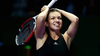 Simona Halep vs Serena Williams  2014 WTA Finals Highlights [upl. by Nova]