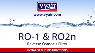 Vyair RO1 Reverse Osmosis Filter Installation [upl. by Marra]