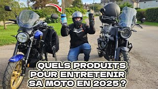 QUELS PRODUITS POUR ENTRETENIR SA MOTO EN 2025 [upl. by Atiuqrahc]