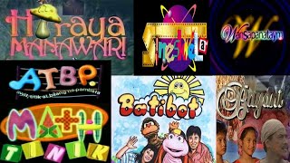 Unforgettable Pinoy Educational TV Show Opening Songs Lyrics Video  Batang 90s TV [upl. by Ynove]