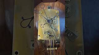 Antique Austria Lenzkirch Burl Veneer Wall Clock with Special quotCoup Perdu quotEscapement [upl. by Trude]