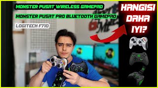 HANGİ GAMEPAD DAHA İYİ LOGİTECH F710MONSTER PUSAT PRO [upl. by Clementius]