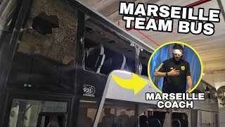 Marseille vs Lyon Suspended After Team Bus Attacked [upl. by Rilda]