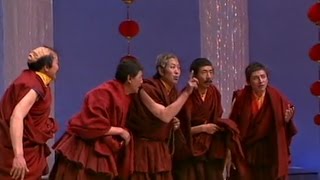 Tibetan Comedy  1 Tibetan Monks having fun with Mantras [upl. by Neerak]