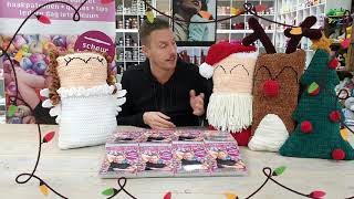 Pera amp Pasha TV Ozzy Crochet Christmas Pillows [upl. by Tinor]