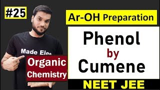 Phenol Preparation By Cumene  Reaction with Mechanism  L25  12th Organic  NEET JEE AIIMS [upl. by Trub]