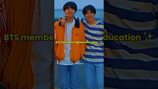 BTS Members Impressive Educational Achievements Revealed✨ bts btsarmy shorts [upl. by Eula]