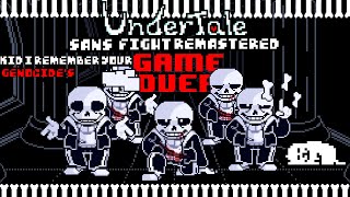 UNDERTALE  Sans Fight Remastered  No Heal Demo by HARDBRISK [upl. by Carny]