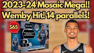 Wemby Streak Continues 202324 Panini Mosaic Basketball Mega Box Case Hit Hunting [upl. by Jobie260]