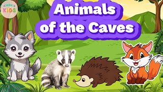 Animals of The Caves 🐿️ Teaching Children to Learn the Names of Animals of The Caves  MON Kids [upl. by Eerehs]