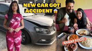 OUR NEW CAR GOT ACCIDENT 😱 POLO GT 😭 [upl. by Lleuqar]