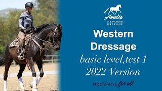 Lets Ride Western Dressage Basic Level Test 1 [upl. by Gnod]