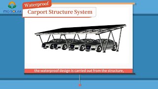 MG Solar Carport Structure System Installation [upl. by Nazler]