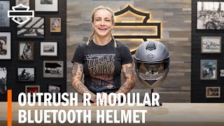 HarleyDavidson Outrush R Modular Bluetooth Motorcycle Helmet Overview [upl. by Mathi336]