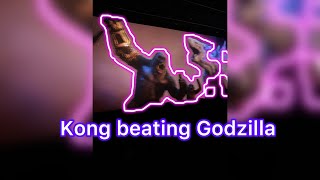 Godzilla X Kong  Kong Beating Godzilla with yellow gloves  Audience Reaction [upl. by Peppard]