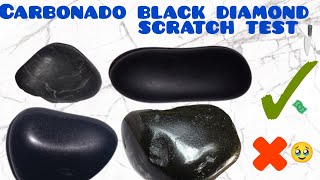 How to identify black diamonds at home  carbonado [upl. by Walters]