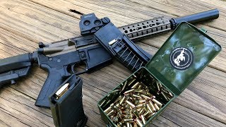 Shoot 9mm with your milspec AR Lower CMMG 9 AR Conversion Magazines [upl. by Inahet903]