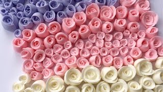 How To Make Royal Icing Roses [upl. by Corvese]