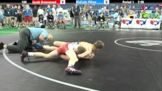 Cadet 106  Jacob Greenwood Colorado vs McCade Pillow Ohio [upl. by Elram]