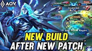 AOV  VOLKATH GAMEPLAY  NEW BUILD AFTER NEW PATCH  ARENA OF VALOR LIÊNQUÂNMOBILE ROV [upl. by Rramed]