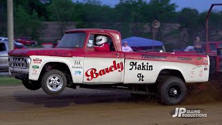 TNT Truck amp Tractor Pulling 2024 Pro Street 2wd Trucks pulling in Taylorsville KY [upl. by Rtoip]