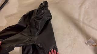 Unboxing Ralph Lauren 698 Black Leather Jacket  disappointing [upl. by Douglas]