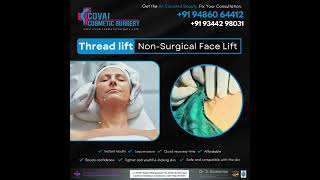 Thread lift NonSurgical Face Lift drsivakumar covaicosmeticsurgery Threadlift facelift [upl. by Ebberta]