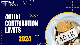 What Are The New 401k Contribution Limits For 2024 [upl. by Nylodam]