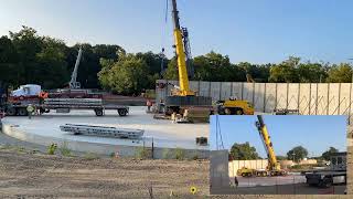 3 Million Gallon Tank in 3 Days South Bend Wastewater Treatment Plant Precast Tank Timelapse [upl. by Aikemat]