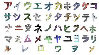 Japanese Katakana Alphabet Lore [upl. by Tecil]