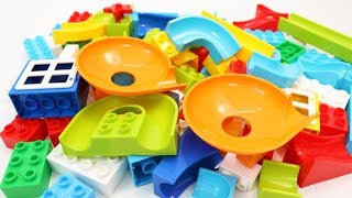 Building Blocks Construction Toys 97pcs Marble Run with Plates [upl. by Ednalrim925]