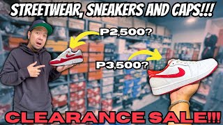 EVERYTHING MUST GO SOBRANG BAGSAK PRESYO NA NETONG MGA TO SJ CAPS AND SNEAKERS CLEARANCE SALE [upl. by Nywled]