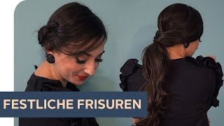 HAIRSTYLINGTUTORIAL 3 quick amp easy Abendfrisuren  refashion  OTTO [upl. by Jaan]