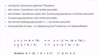 UE13TypenOperatorenAusdrücke 20Assoziativität [upl. by Hedvig935]