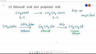 Ethanoic acid into propanoic acid [upl. by Eltsryk]