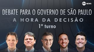 Debate para Governador SBT  Assista a íntegra do debate dos candidatos ao governo de SP [upl. by Felita493]