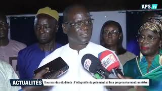 Les bourses seront payées de façon progressive le M de lenseignement supérieur ADiouf explique [upl. by Torto]