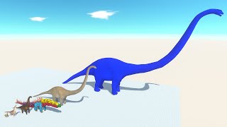 Brachiosaurus of Evolution vs All Dinosaurs Battle One Of The LARGEST Animals RESCUE TREX [upl. by Sunderland450]