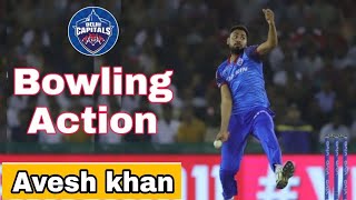 Avesh khan Bowling Action Slow motion  Avesh khan Bowling  Avesh khan  Delhi Capitals [upl. by Joana440]