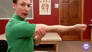 McKenzie Method for Elbow Pain  1  Elbow Extension [upl. by Lorette488]