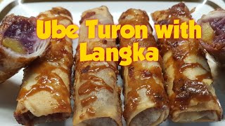 Turon with Ube and Langka  Turon Filipino Snack  Negosyo Recipe  Gilyns Channel [upl. by Lledyr827]