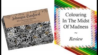 2019 Page a Day Coloring Calendar by Johanna Basford  Review and Full Flip Through [upl. by Akkim732]