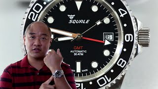 Watch Review Squale GMT  The GMT Master II Homage [upl. by Derfnam]